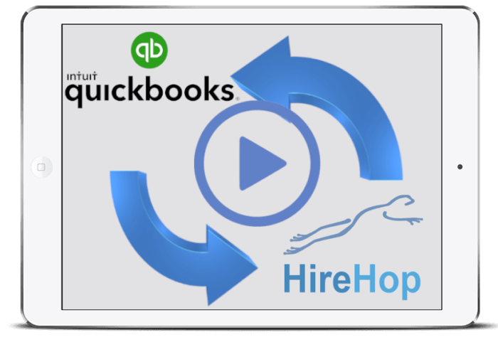 Synchronisation de l'application QuickBooks + HireHop